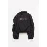 MARTINE ROSE BLACK BUMBAG JACKET